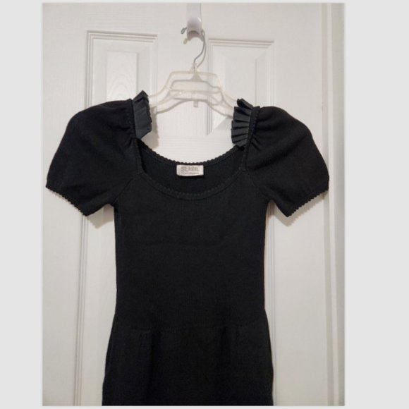 Vtg ST JOHN for Saks Fifth Avenue Short Puff Sleeve Sweater Dress - Picture 7 of 11